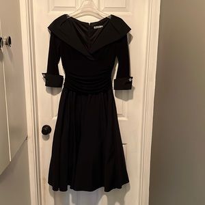 Eliza J black evening dress